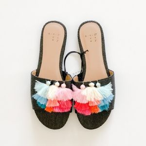 A New Day Ayana Flats with Rainbow Tassels